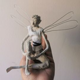 Fairy store clay sculpture